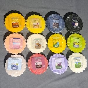 Yankee Candle Lot‎ Of 12 Wax Tart Melts New Sealed - Vanilla Coconut Beach Etc